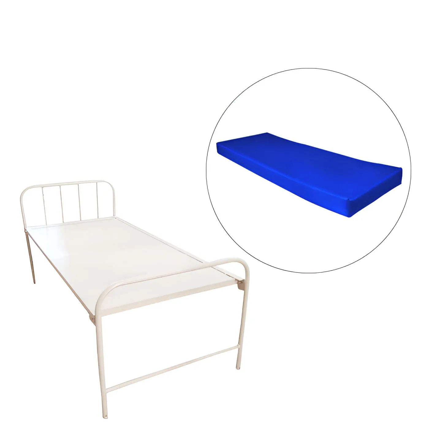 Plain Patient Hospital Bed with MS Angle Frame (Mattress Option Available)